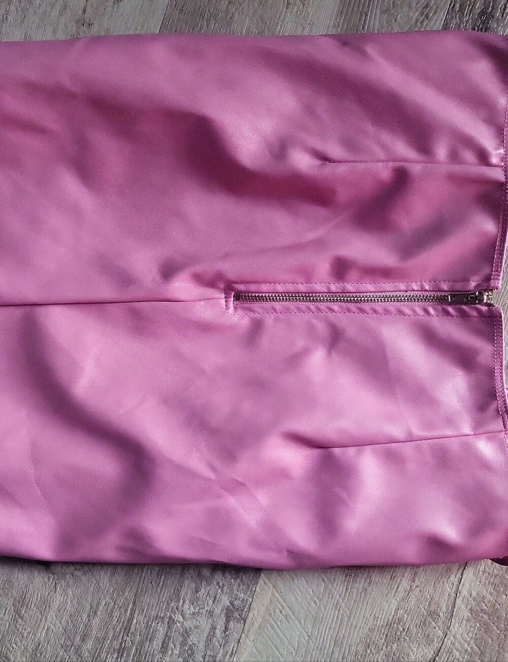 Fashion Nova Lace-Up Faux Leather Mini Skirt - Lavender Pink - Picture 6 of 7